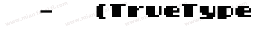 黑体-粗体(TrueType) (Western)字体转换